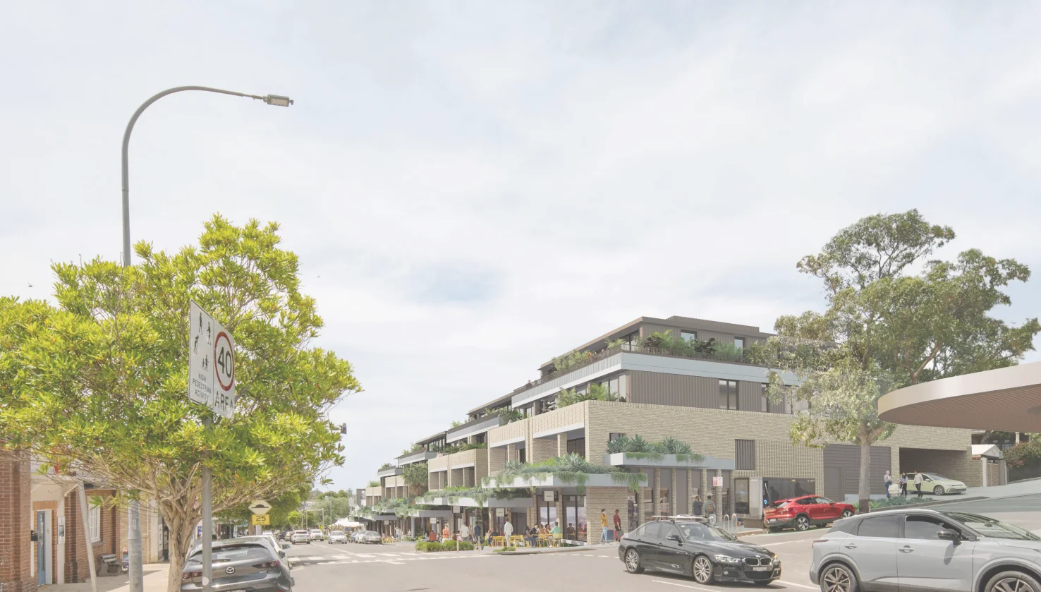Proposed public plaza facing Lawrence Street